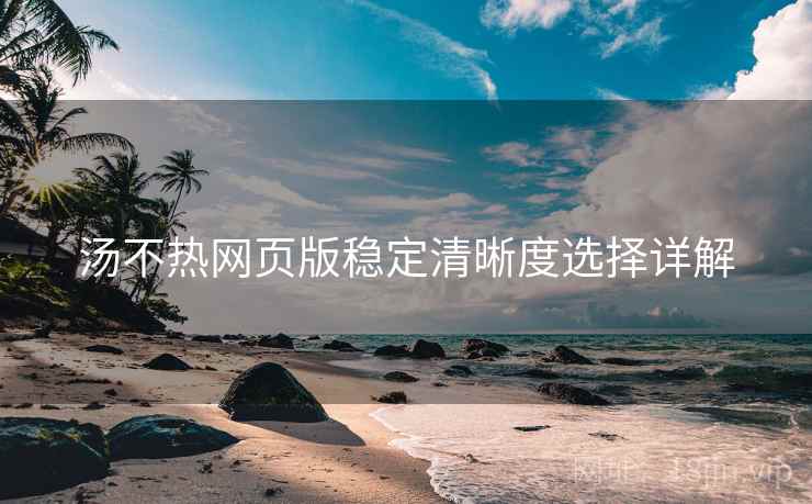 汤不热网页版稳定清晰度选择详解