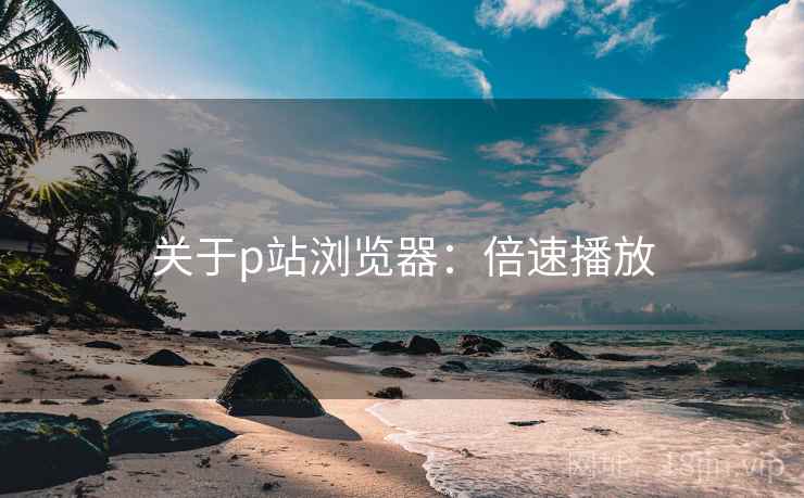 关于p站浏览器：倍速播放
