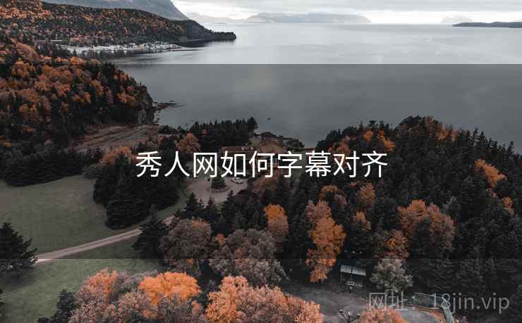 秀人网如何字幕对齐